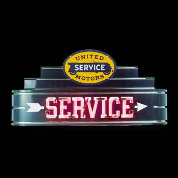 United Motors Service Neon Marquee Sign