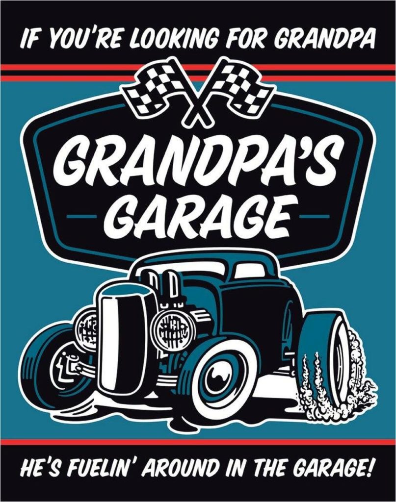 Grandpa's Garage Tin Sign | Garage Art™