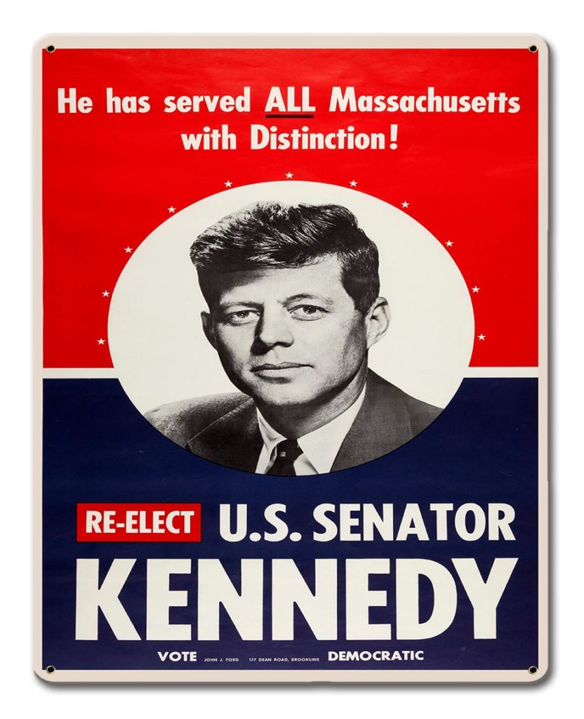 Reelect Kennedy 1958 Sign Garage Art™ 