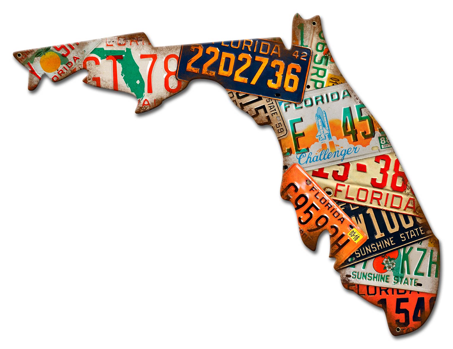 florida-license-plates-garage-art