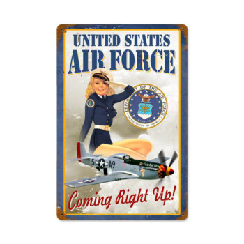 United States Air Force Girl Vintage Metal Sign