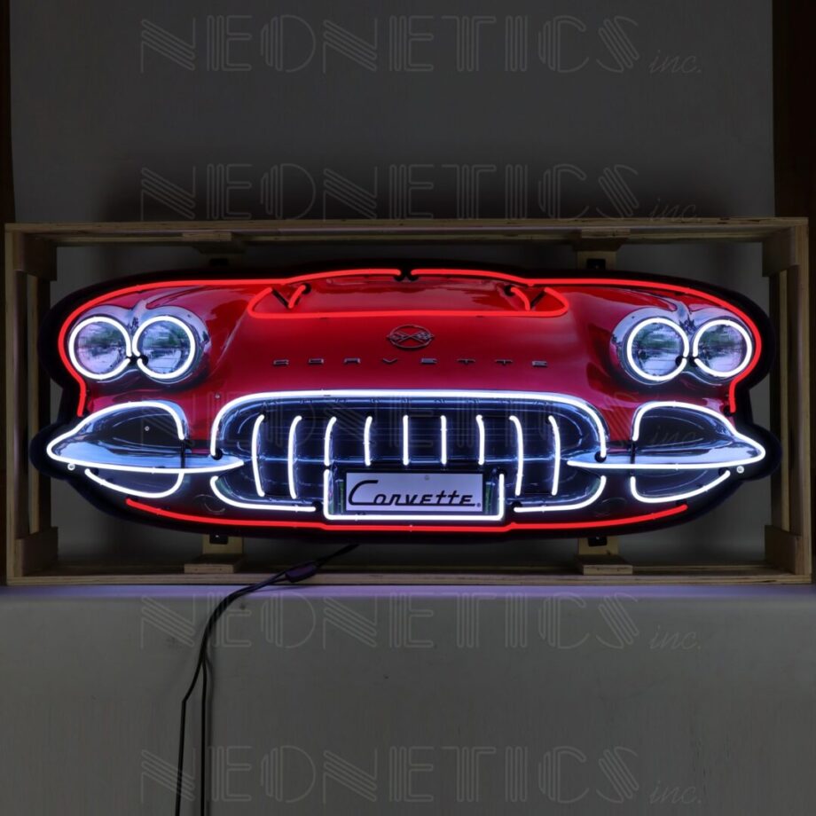 Corvette grill neon sign